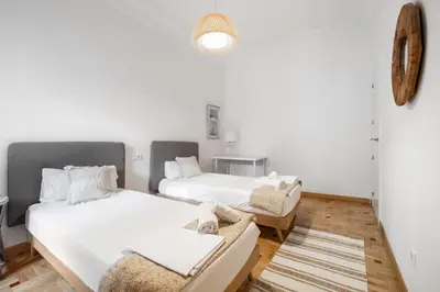 Cama o camas de una habitación en Bright apartment-4Bedrooms 2Bathrooms - Goya