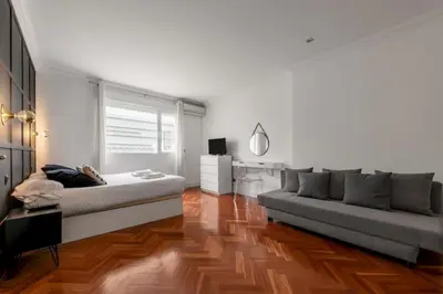 Cama o camas de una habitación en Penthouse with outstanding terrace- 1Bedroom -Goya