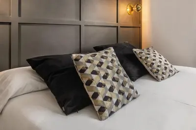 Cama o camas de una habitación en Penthouse with outstanding terrace- 1Bedroom -Goya