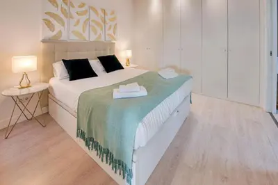 Cama o camas de una habitación en Amazing Penthouse wlarge terrace - 1BedRoom -Goya