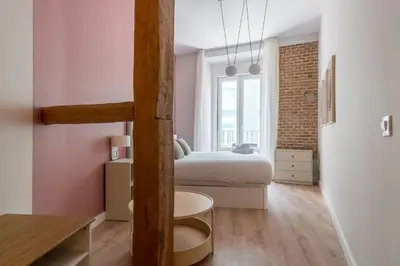 Cama o camas de una habitación en Bright Stylish - 1Bedroom 1Bathroom - Sol