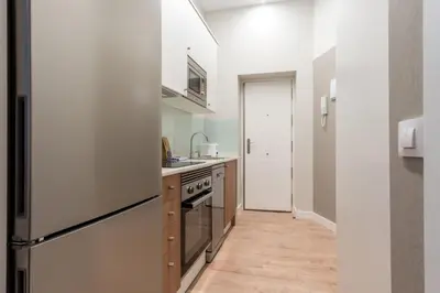 Una cocina o zona de cocina en Bright Stylish - 1Bedroom 1Bathroom - Sol