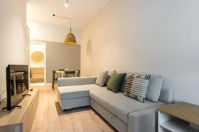 Zona de estar de Bright Stylish - 1Bedroom 1Bathroom - Sol