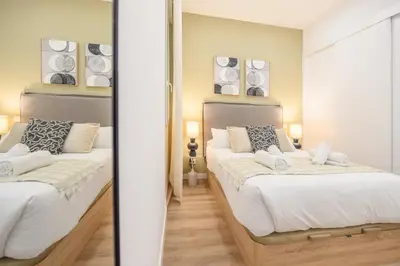 Cama o camas de una habitación en Comfort & Street Style - Your Perfe Floor Temporal SBE351D