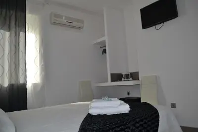 Cama o camas de una habitación en Hostal Meyra