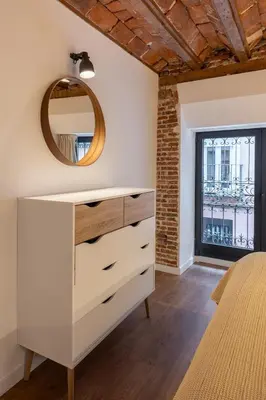 Cama o camas de una habitación en Maribel Centre Madrid