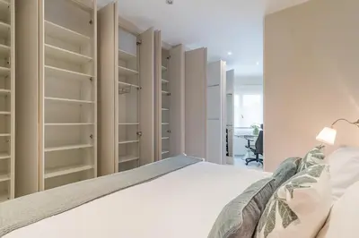 Cama o camas de una habitación en Madrid Rental Flats - Alquiler de Temporada