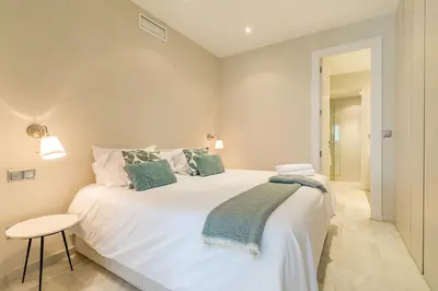 Cama o camas de una habitación en Madrid Rental Flats - Alquiler de Temporada