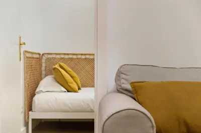 Cama o camas de una habitación en Hogar Malasaña