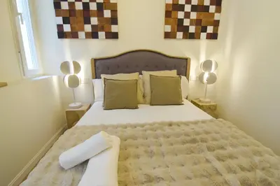 Cama o camas de una habitación en Letmalaga Casa de Campo