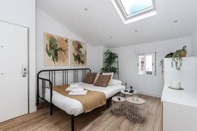 Cama o camas de una habitación en Hogar Centro