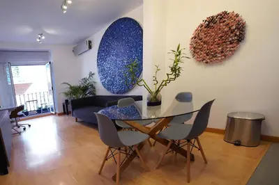 Zona de estar de Efímera House Madrid