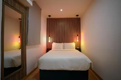 Cama o camas de una habitación en Efímera House Madrid