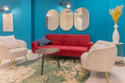 Zona de estar de Luxurious Studio Madrid Centro TEMPORAL PDD2915
