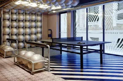 Zona de estar de The Social Hub Madrid Extended Stay