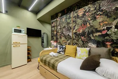 Cama o camas de una habitación en GuestReady - Homely stay in Madrid