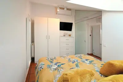 Cama o camas de una habitación en Central and bright temporal penthouse Madrid center MYR137C