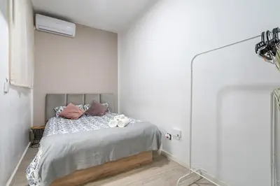 Cama o camas de una habitación en Cosy loft in the centre of Madrid - Reloj D