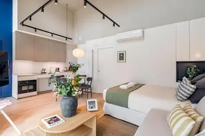 Una cocina o zona de cocina en Victoria Chic Suites 01