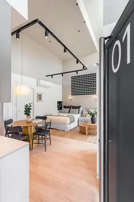 Zona de estar de Victoria Chic Suites 01