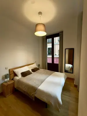 Cama o camas de una habitación en Madrid Room Sol Center