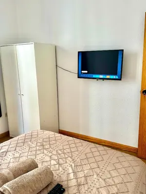 Cama o camas de una habitación en Madrid Room Sol Center