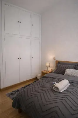 Cama o camas de una habitación en Madrid Room Sol Center