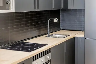 Una cocina o zona de cocina en Wonderful apartment with a view