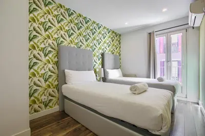 Cama o camas de una habitación en Apartamento Temporal Sol
