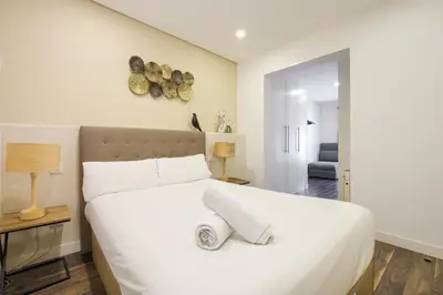Cama o camas de una habitación en Apartamento Temporal Sol