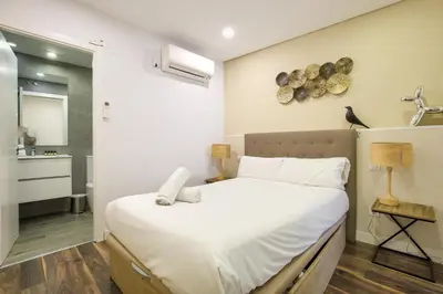 Cama o camas de una habitación en Apartamento Temporal Sol