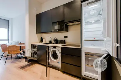 Una cocina o zona de cocina en Dulce descanso para 10, ven a Duque de Rivas 8 E3