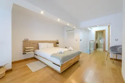 Cama o camas de una habitación en GuestReady - Tempting stay in Madrid
