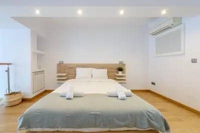 Cama o camas de una habitación en GuestReady - Tempting stay in Madrid