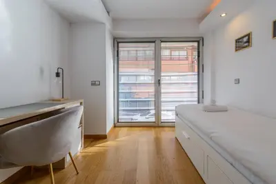 Cama o camas de una habitación en GuestReady - Tempting stay in Madrid