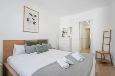 Cama o camas de una habitación en Cozy stylish -1Bedroom 1Bathroom-Chamberí