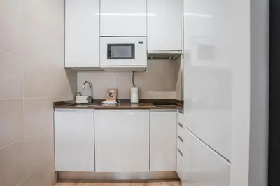 Una cocina o zona de cocina en Cozy stylish -1Bedroom 1Bathroom-Chamberí