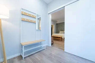 Cama o camas de una habitación en Apartamento al lado Estadio Santiago Bernabeu