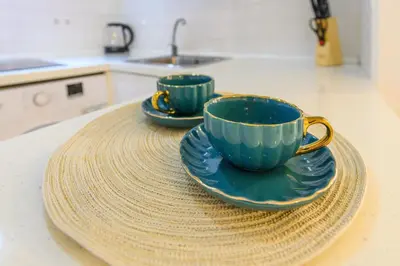 Utensilios para hacer té y café en TEMPORAL apartment 1 bedroom flat a few metres from the city centre AMA2721