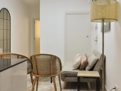 Zona de estar de Apartment Bravo Murillo 2 rooms near Bernabeu