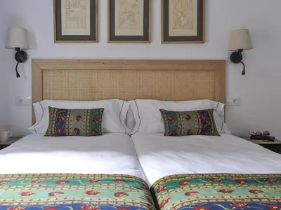 Cama o camas de una habitación en Apartment Bravo Murillo 2 rooms near Bernabeu