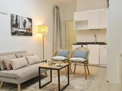 Zona de estar de Apartment Bravo Murillo 2 rooms near Bernabeu