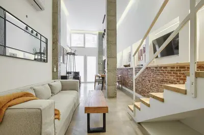 Zona de estar de Beautiful apartment in the center surrounded by parks