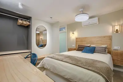 Cama o camas de una habitación en Beautiful central duplex apartment