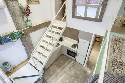 Una cocina o zona de cocina en Beautiful central duplex apartment