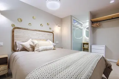 Cama o camas de una habitación en Beautiful central duplex apartment