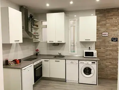 Una cocina o zona de cocina en Modern Apartment I in Madrid