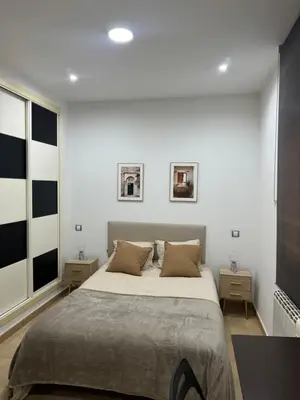 Cama o camas de una habitación en Hermosilla D
