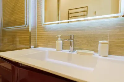 Un baño de Exclusive temporary flat with central balconies Temporal AFI332D