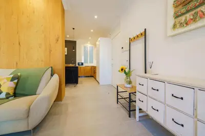 Zona de estar de Exclusive temporary flat with central balconies Temporal AFI332D